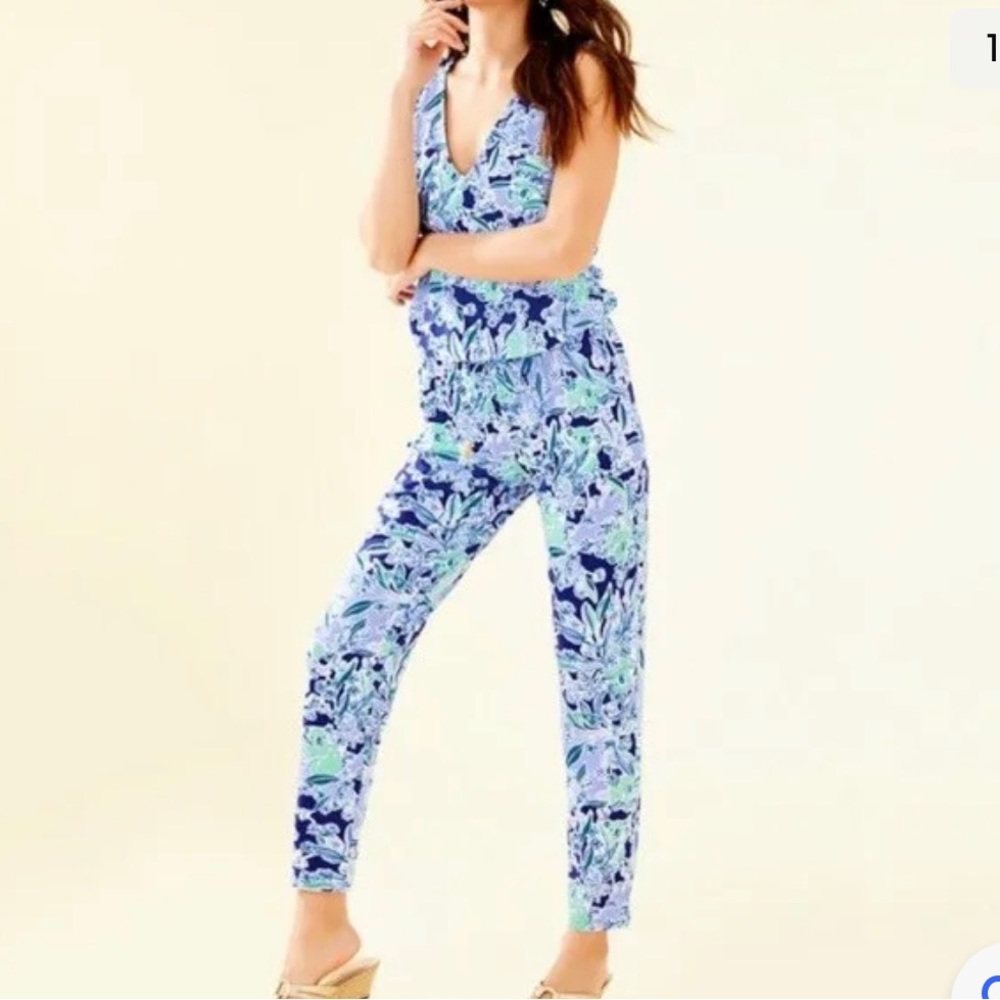 Lilly Pulitzer Paulina Jumpsuit Royal Purple Koalafications